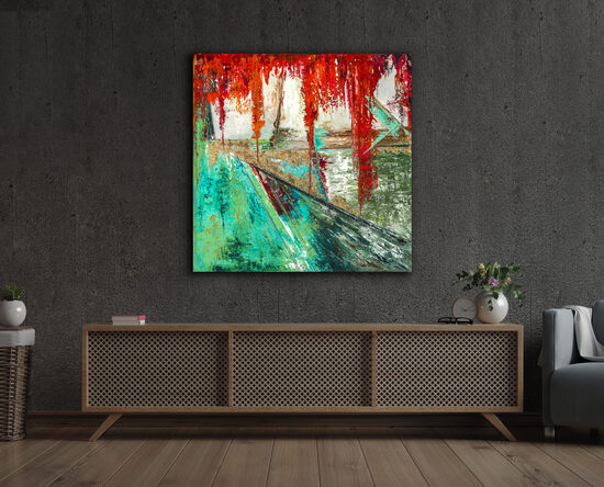 Vászonnyomat - 90x90 cm - Az elégtétel